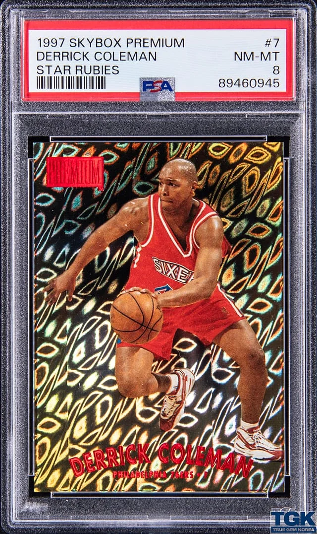 1997-98 SkyBox Premium Derrick Coleman Star Rubies #7 card image