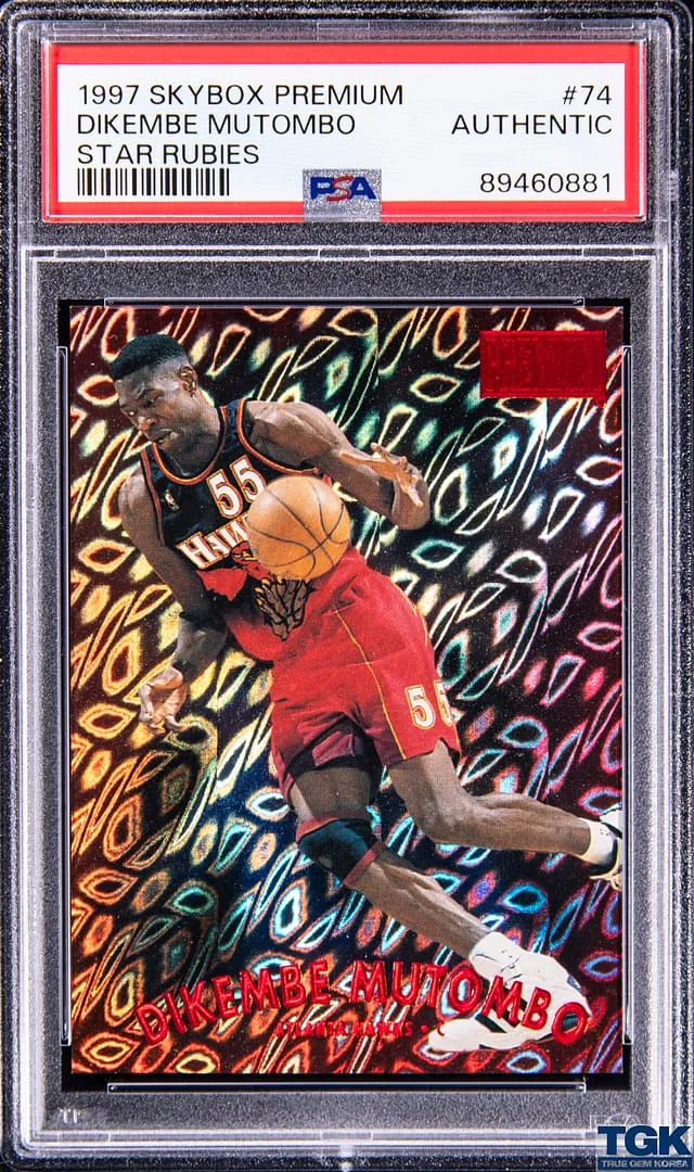 1997-98 SkyBox Premium Dikembe Mutombo Star Rubies #74 card image