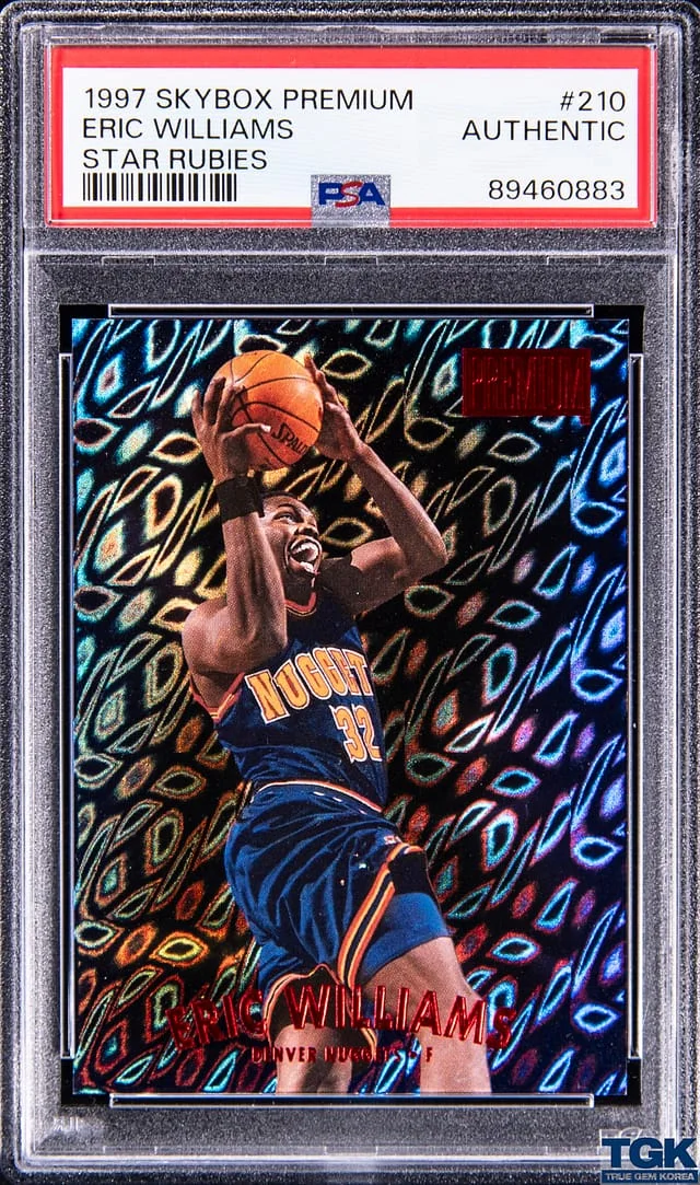 1997-98 SkyBox Premium Eric Williams Star Rubies #210 card image
