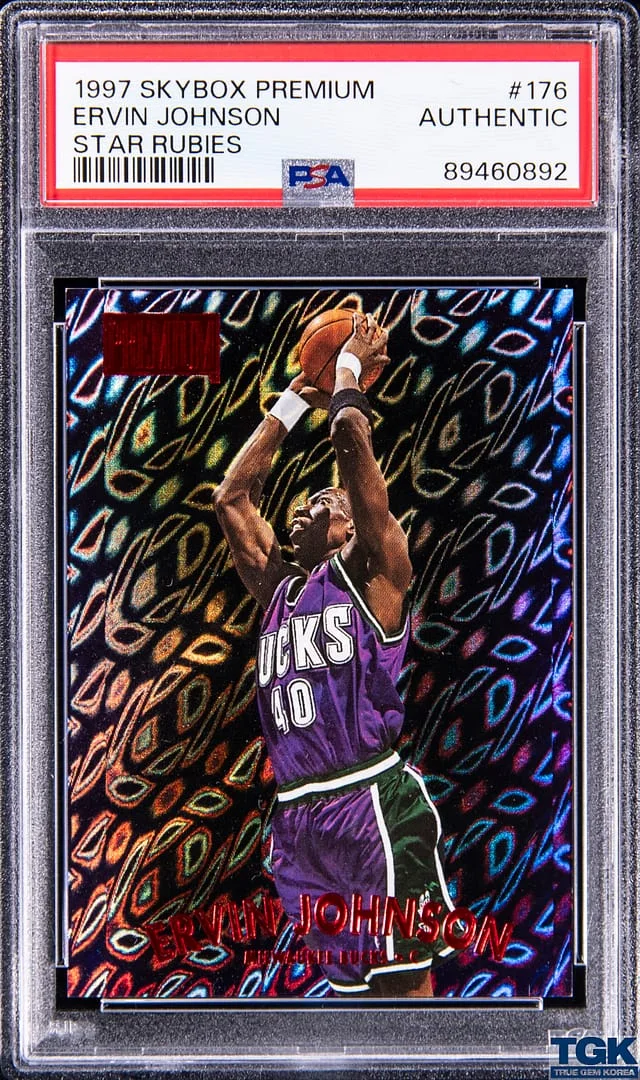 1997-98 SkyBox Premium Ervin Johnson Star Rubies #176 card image