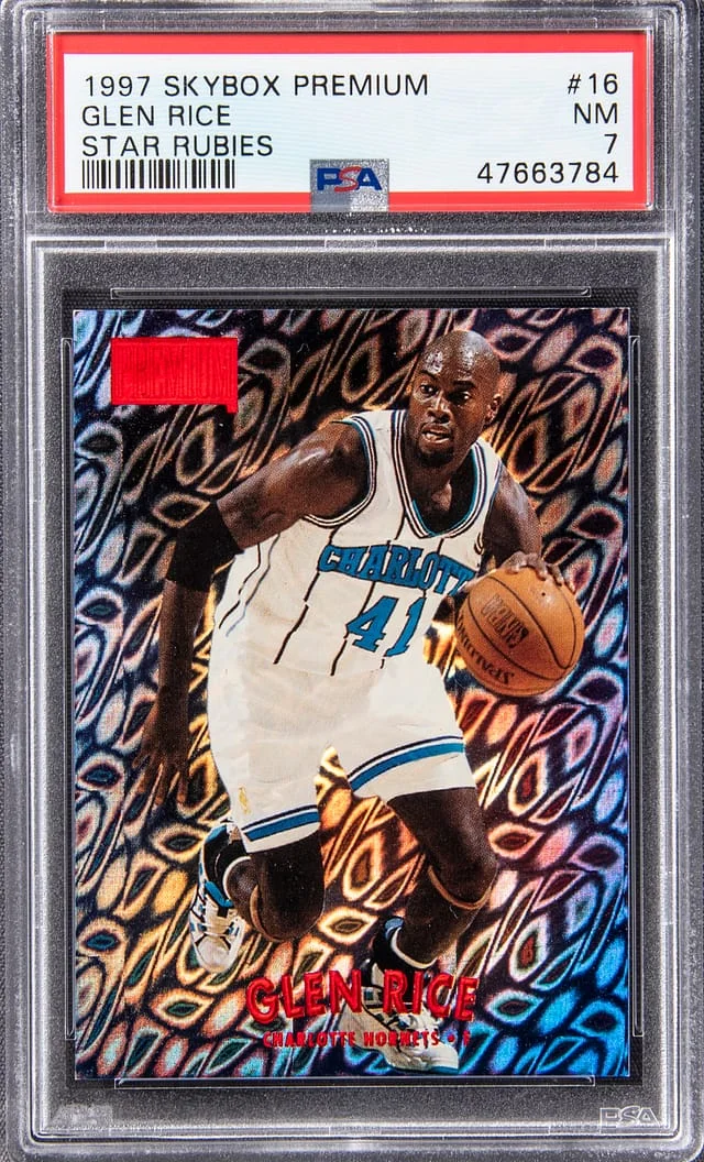 1997-98 SkyBox Premium Glen Rice Star Rubies #16 card image