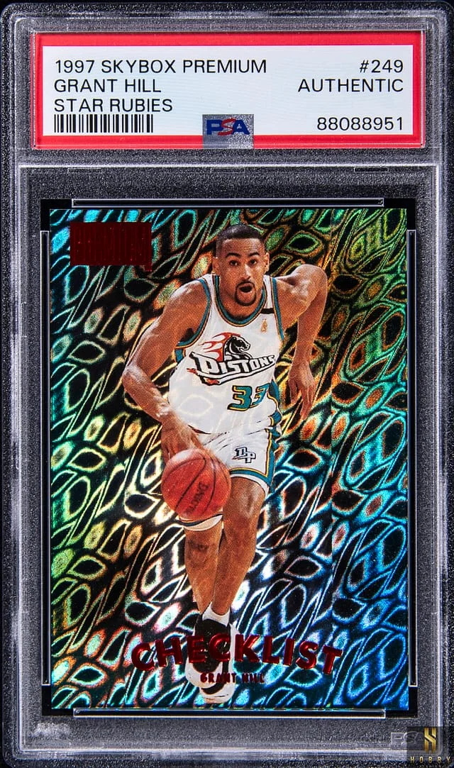 1997-98 SkyBox Premium Grant Hill Star Rubies #249 card image