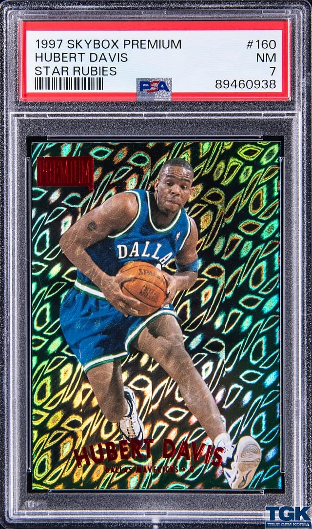 1997-98 SkyBox Premium Hubert Davis Star Rubies #160 card image