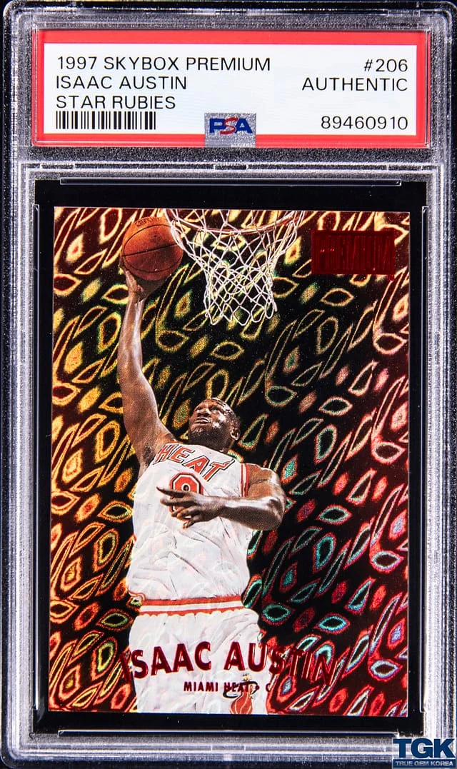1997-98 SkyBox Premium Isaac Austin Star Rubies #206 card image