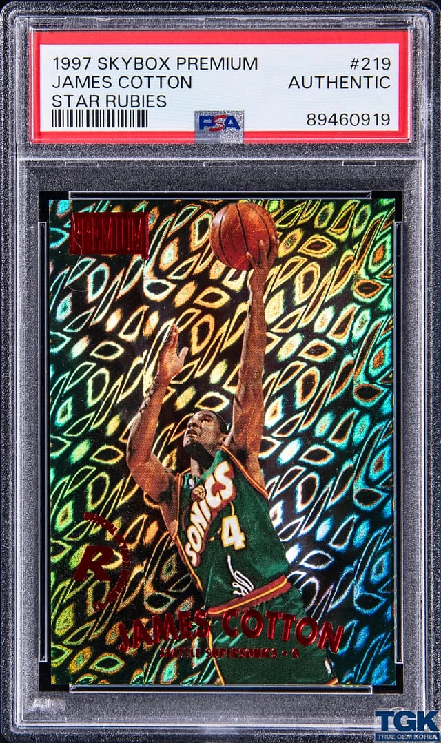 1997-98 SkyBox Premium James Cotton Star Rubies #219 card image