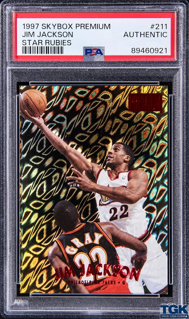 1997-98 SkyBox Premium Jim Jackson Star Rubies #211 card image