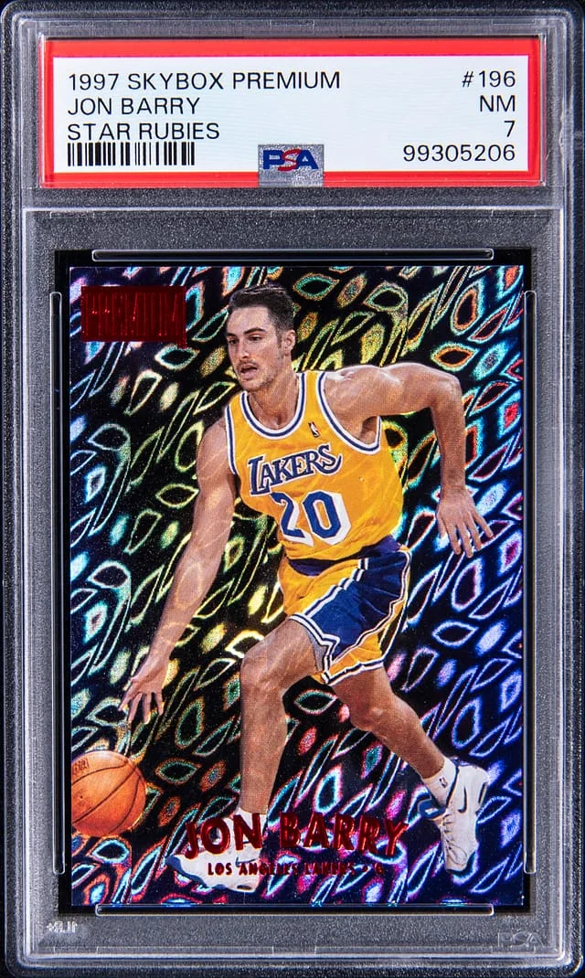 1997-98 SkyBox Premium Jon Barry Star Rubies #196 card image