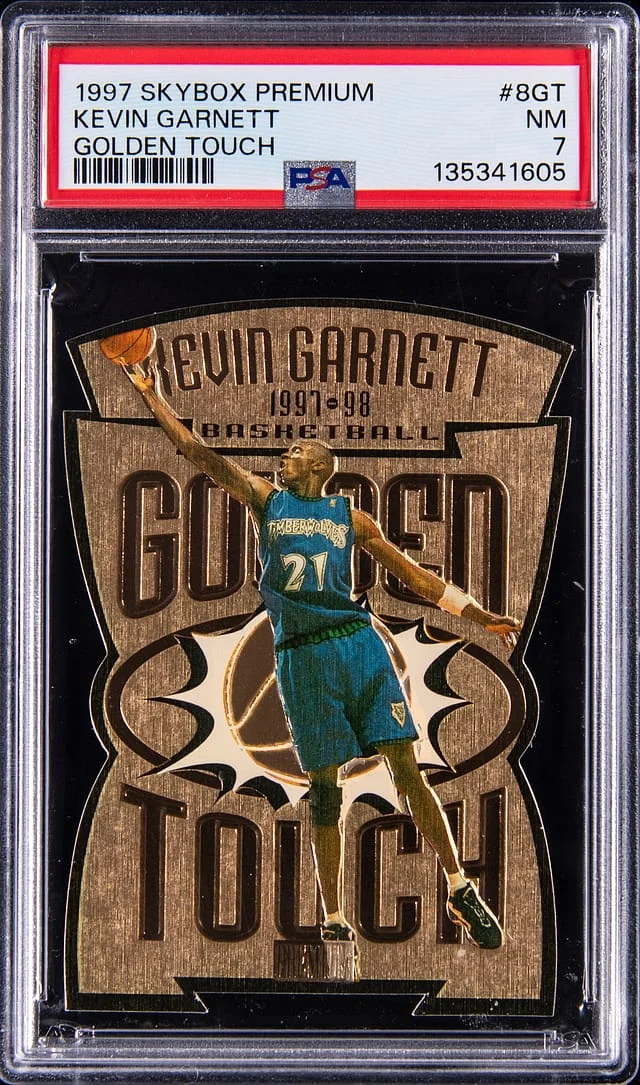 1997-98 SkyBox Premium Kevin Garnett Golden Touch #8GT card image