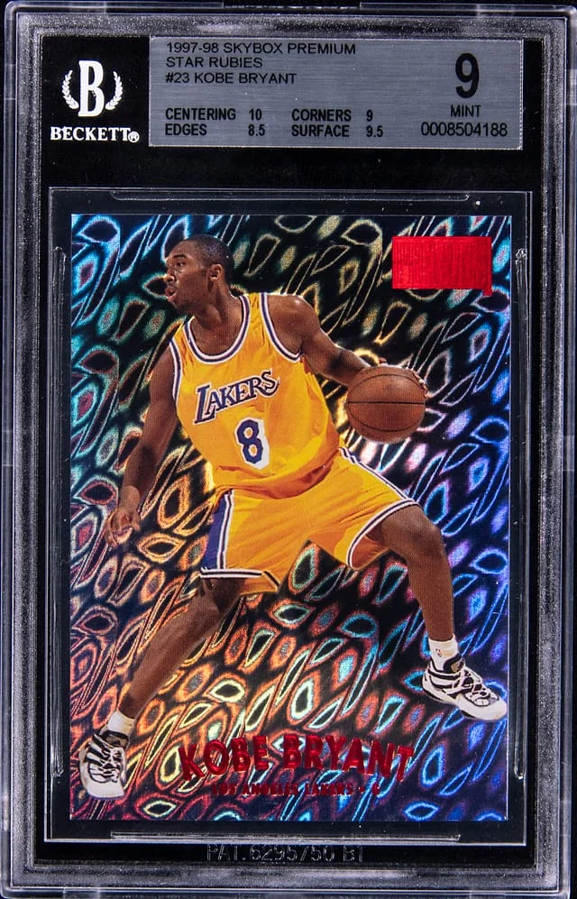 1997-98 SkyBox Premium Kobe Bryant Star Rubies #23SR card image