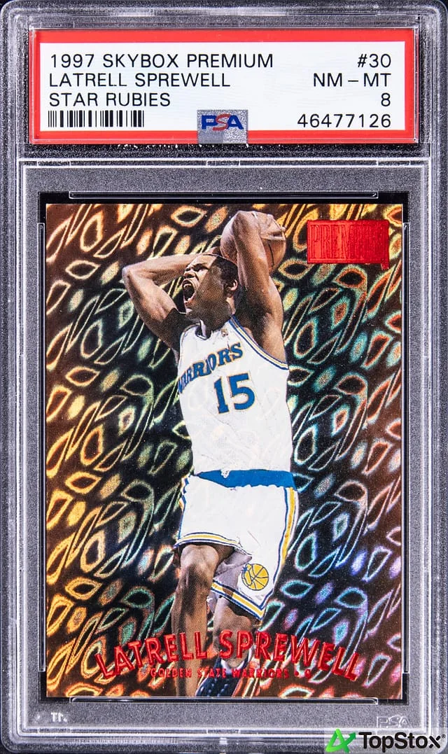 1997-98 SkyBox Premium Latrell Sprewell Star Rubies #30 card image