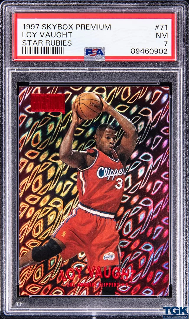 1997-98 SkyBox Premium Loy Vaught Star Rubies #71 card image