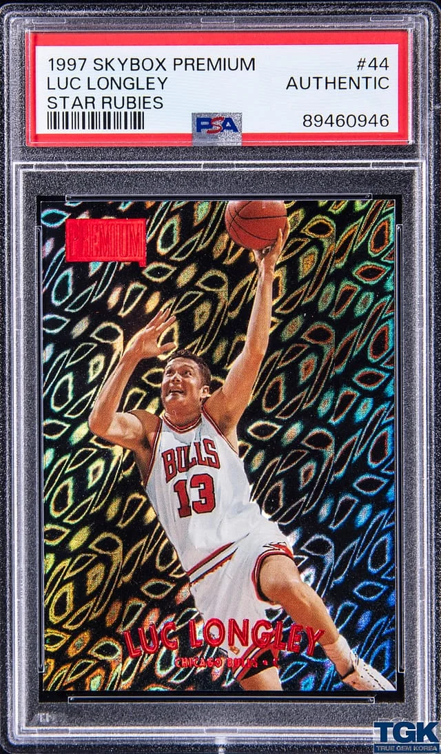 1997-98 SkyBox Premium Luc Longley Star Rubies #44 card image