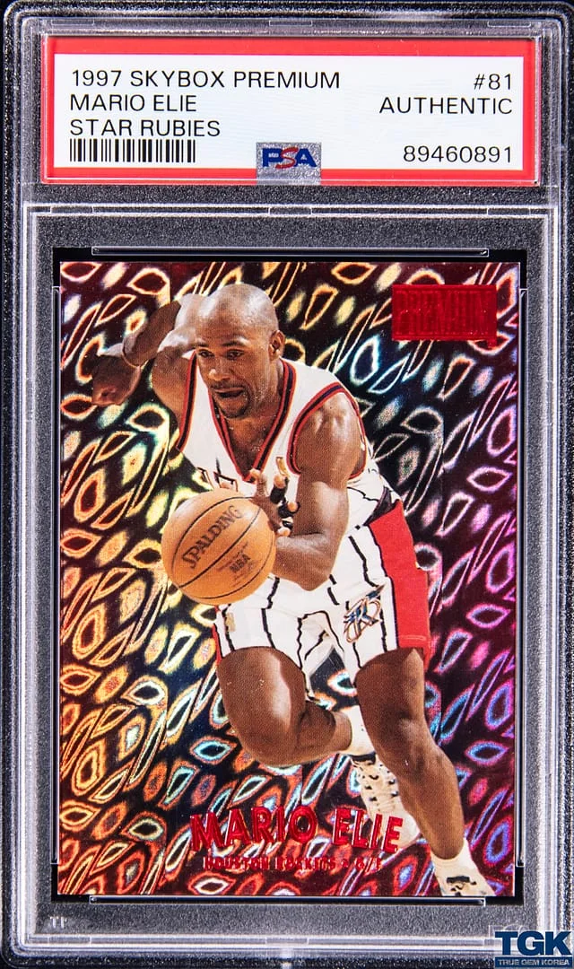1997-98 SkyBox Premium Mario Elie Star Rubies #81 card image
