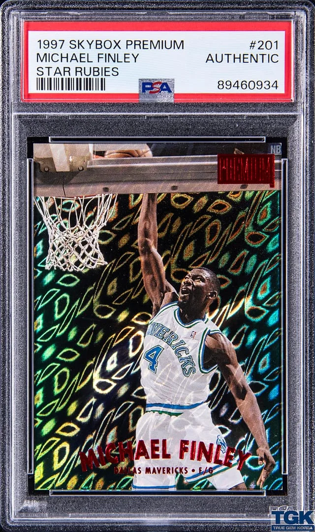 1997-98 SkyBox Premium Michael Finley Star Rubies #201 card image
