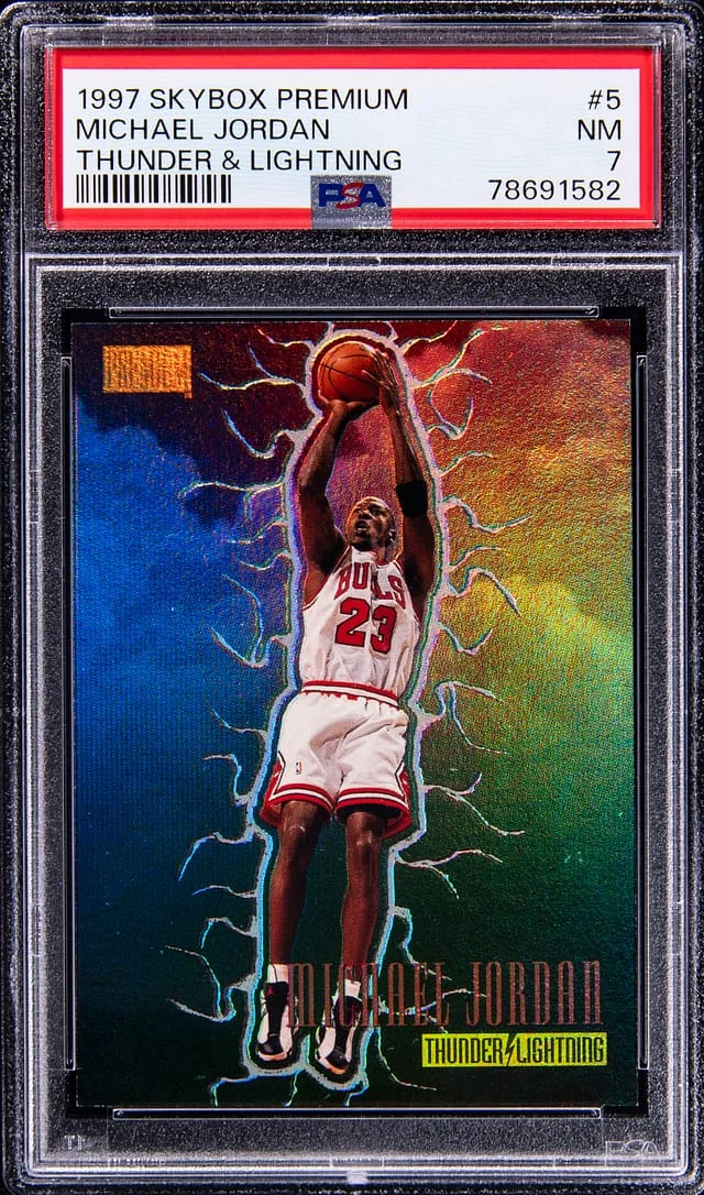 1997-98 SkyBox Premium Michael Jordan Thunder & Lighting #5TL card image