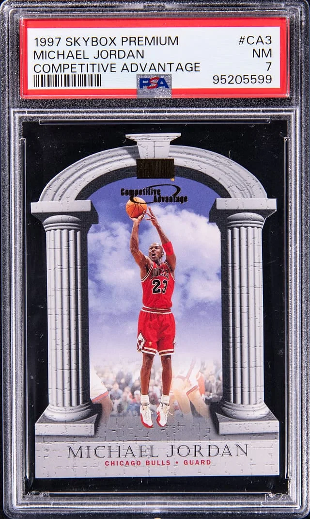 1997-98 SkyBox Premium Michael Jordan -NM 7 Competitive Advantage #CA3 card image