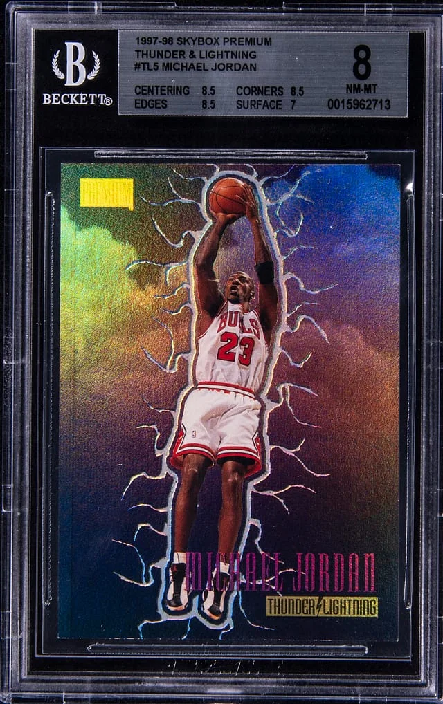 1997-98 SkyBox Premium Michael Jordan Thunder & Lightning #TL5 card image