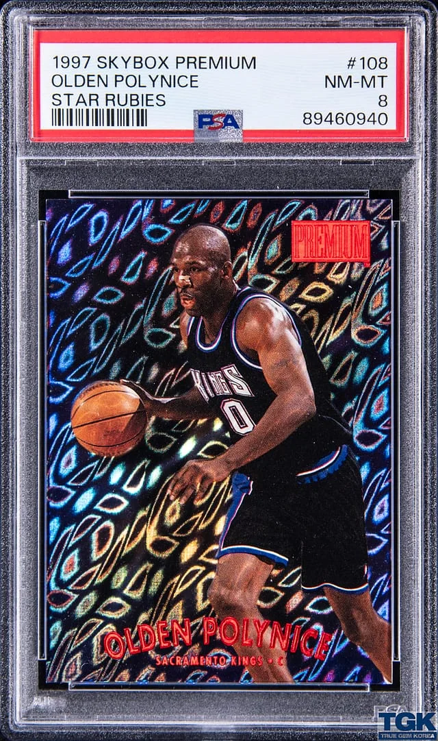 1997-98 SkyBox Premium Olden Polynice Star Rubies #108 card image