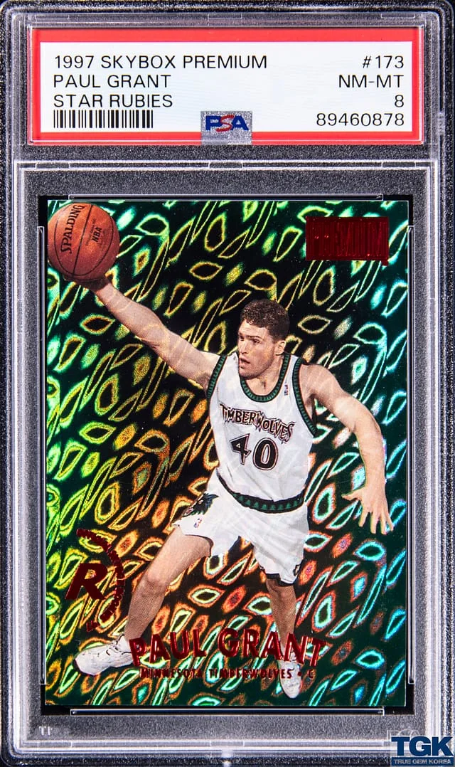 1997-98 SkyBox Premium Paul Grant Star Rubies #173 card image