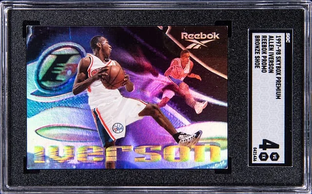 1997-98 SkyBox Premium Reebok Promo Bronze Side Allen Iverson #no-number card image