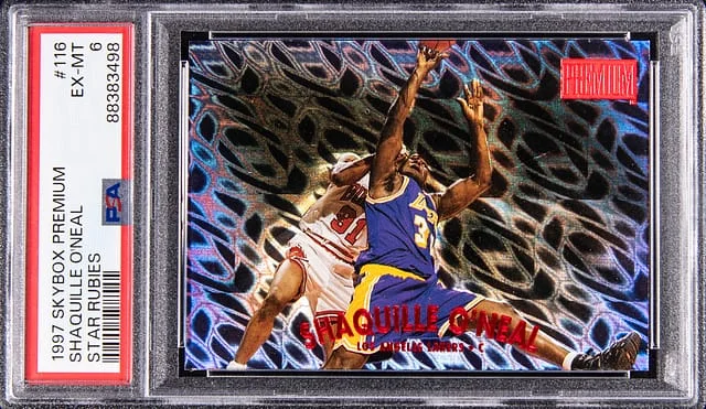 1997-98 SkyBox Premium Shaquille O'Neal Star Rubies #116 card image