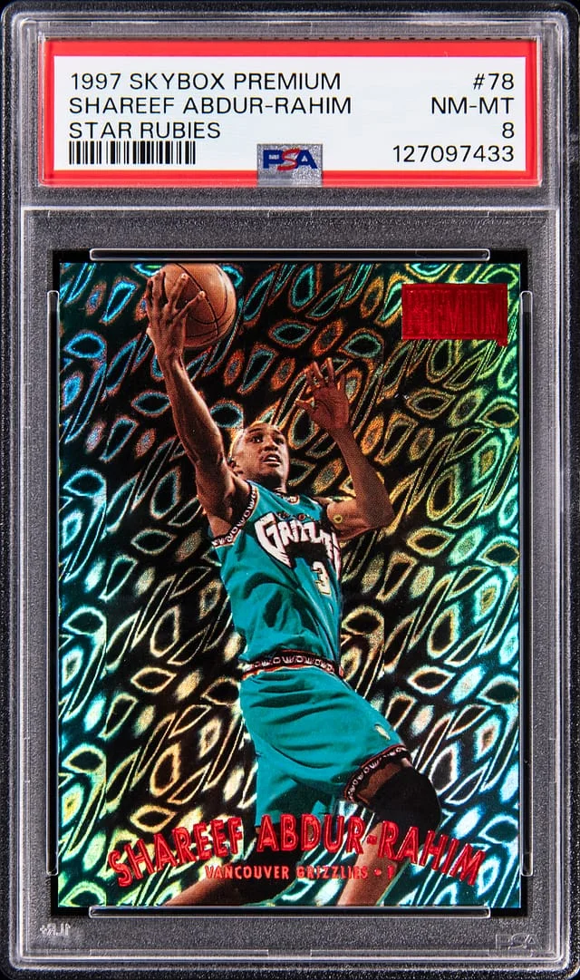 1997-98 SkyBox Premium Shareef Abdur-Rahim Star Rubies #78-SR card image