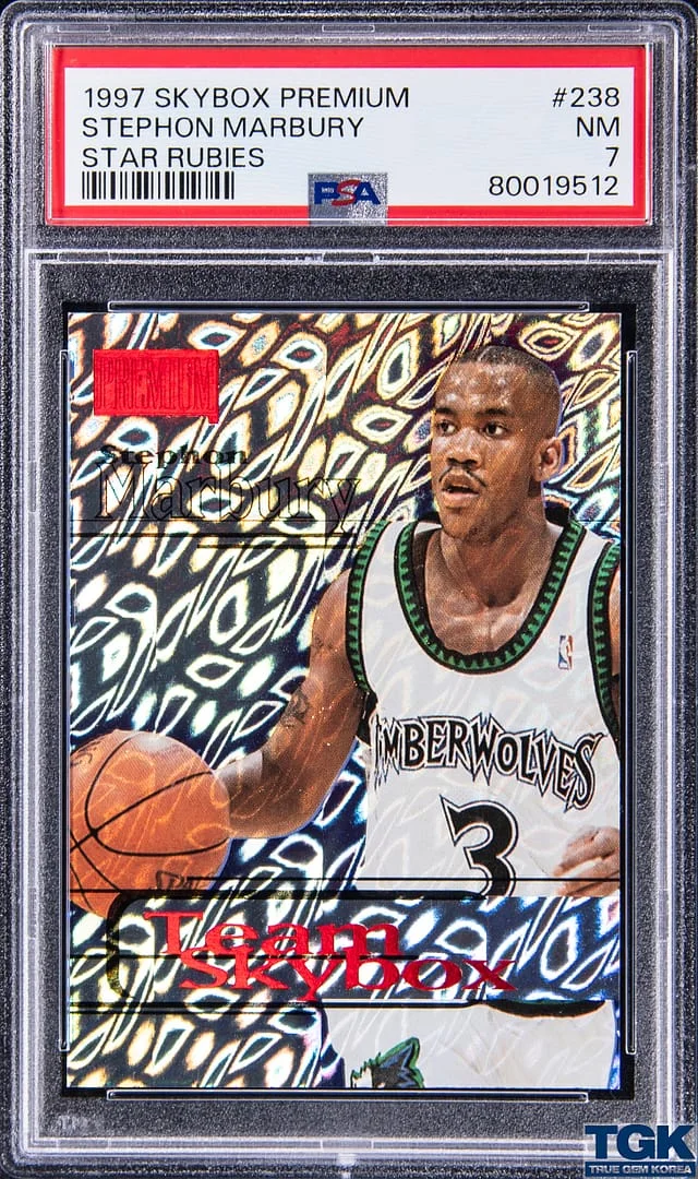 1997-98 SkyBox Premium Stephon Marbury Star Rubies #238 card image