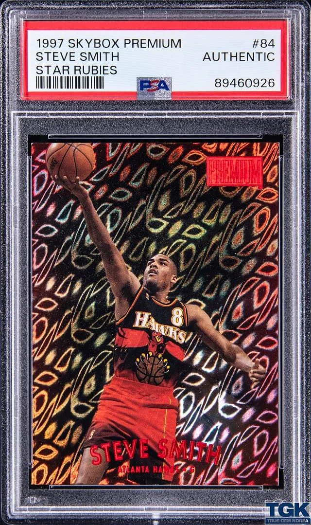 1997-98 SkyBox Premium Steve Smith Star Rubies #84 card image