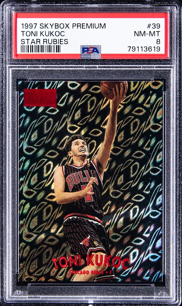 1997-98 SkyBox Premium Toni Kukoc Star Rubies #39SR card image
