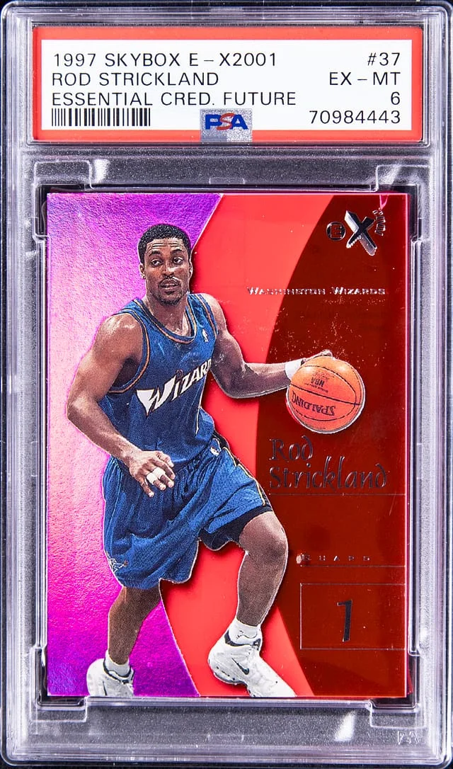 1997-98 SkyBox Rod Strickland E-X2001 Essential Credential Future #37 card image