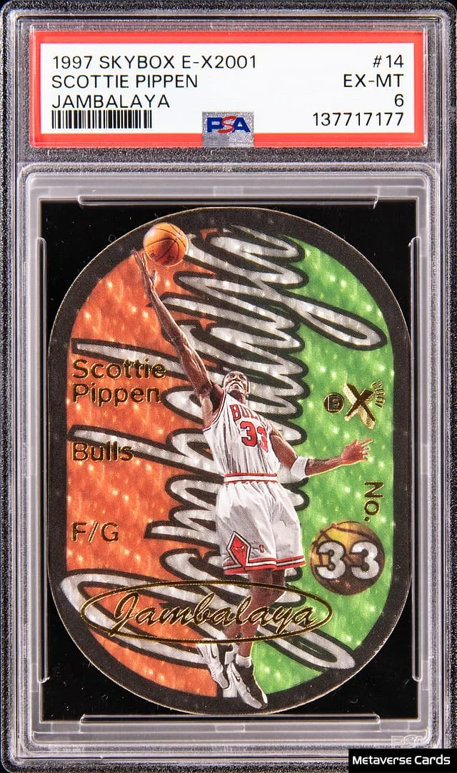 1997-98 SkyBox Scottie Pippen E-X2001 Jambalaya #14 card image