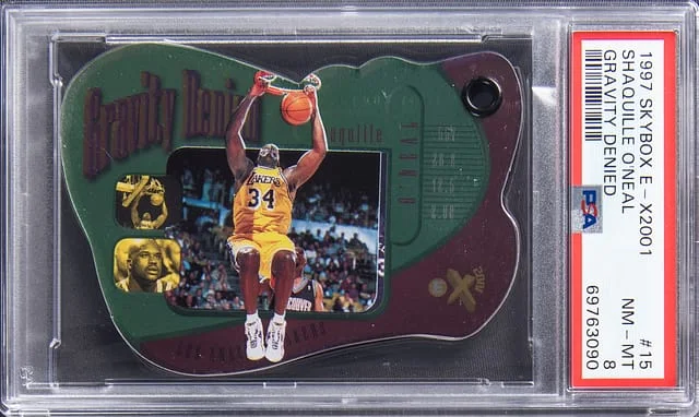 1997-98 SkyBox Shaquille O'Neal E-X2001 Gravity Denied #15 card image