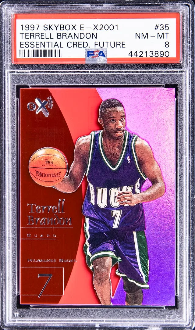 1997-98 SkyBox Terrell Brandon E-X2001 Essential Credential Future #35 card image