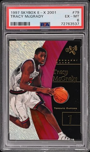 1997-98 SkyBox Tracy Mcgrady E-X2001 #79 card image