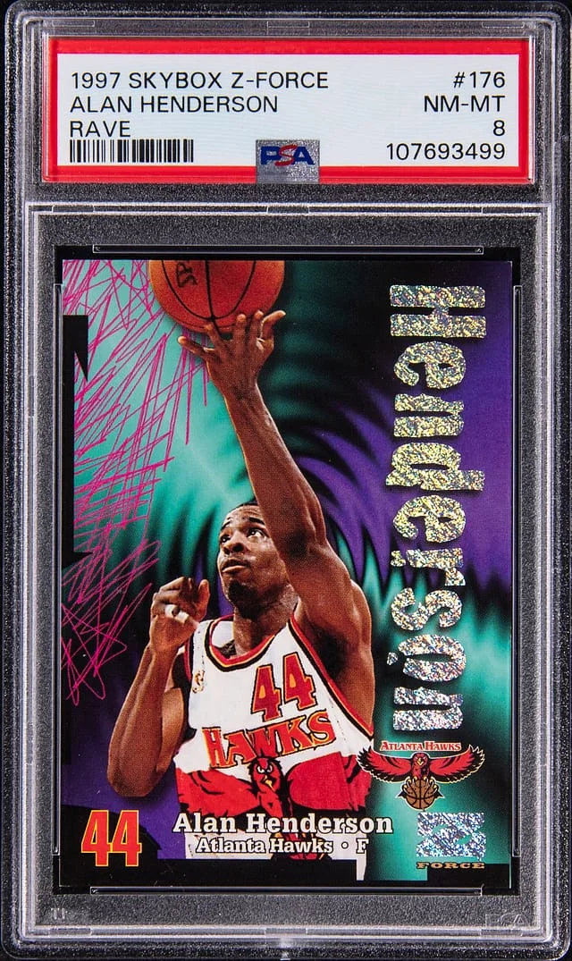 1997-98 SkyBox Z-Force Alan Henderson Rave #176 card image