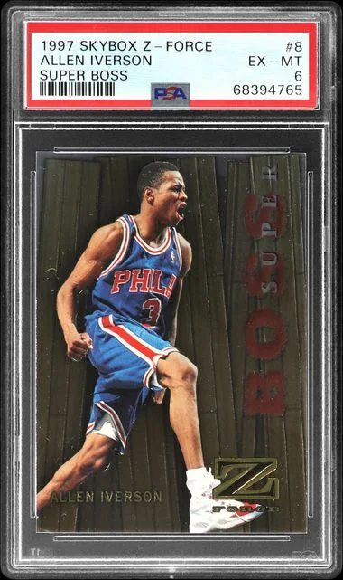 1997-98 SkyBox Z-Force Allen Iverson Super Boss #8 card image