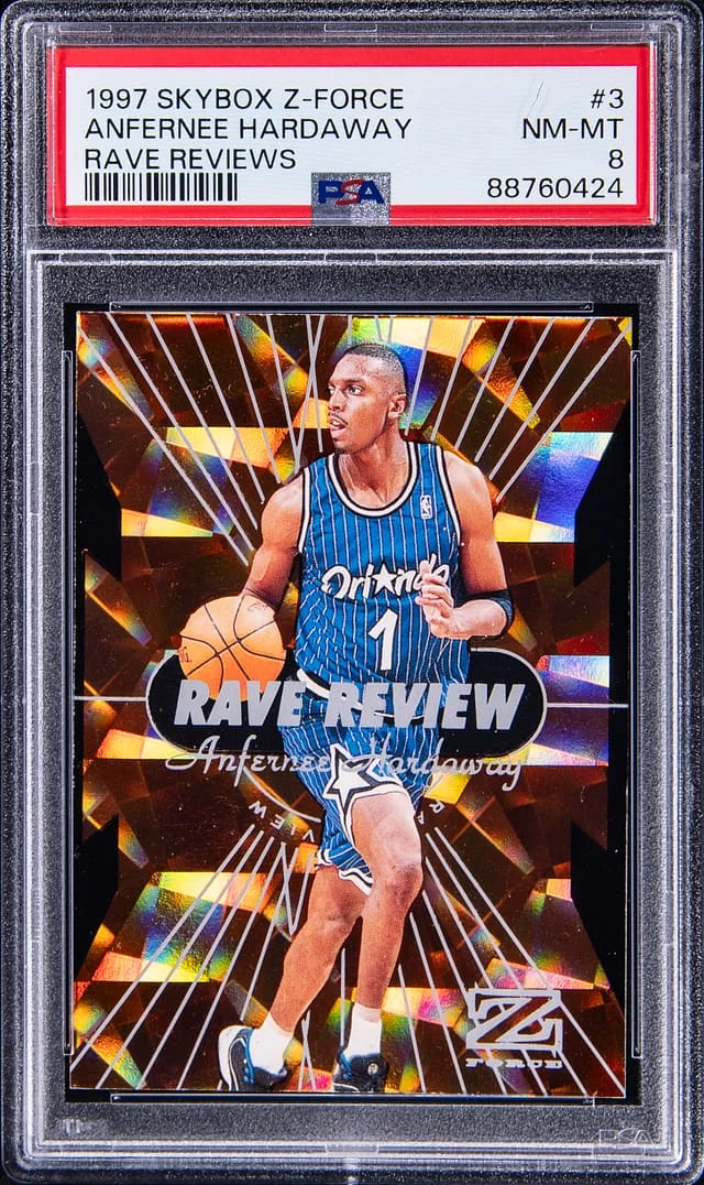 1997-98 SkyBox Z-Force Anfernee Hardaway Rave Reviews #3 card image