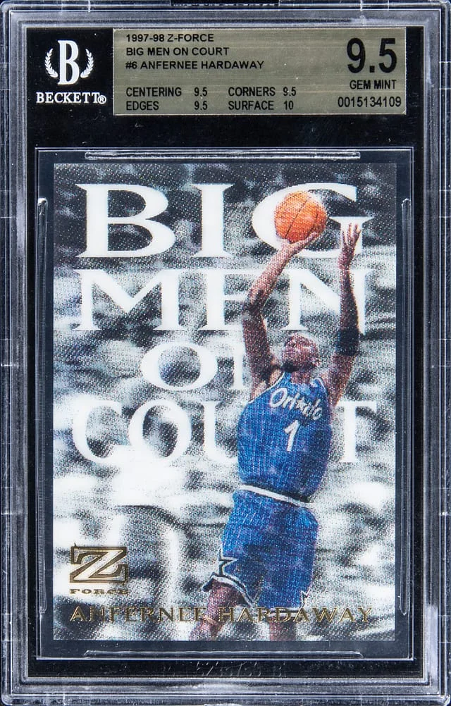 1997-98 SkyBox Z-Force Anfernee Hardaway Big Men on Court #6 card image