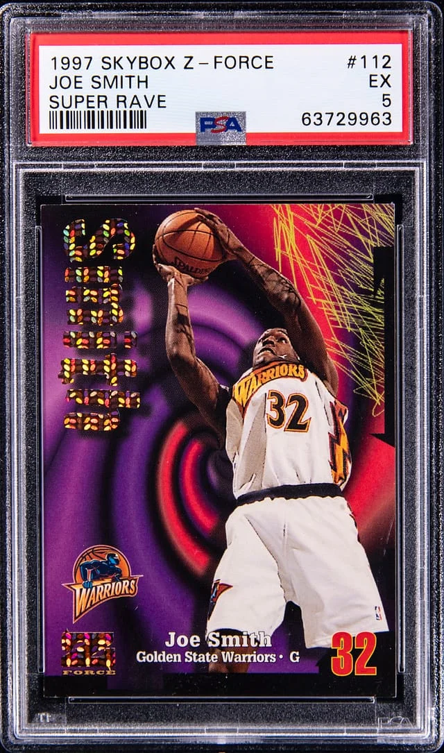 1997-98 SkyBox Z-Force Joe Smith Super Rave #112 card image