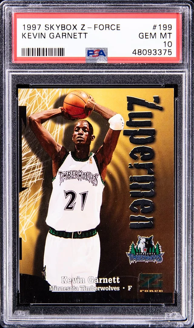 1997-98 SkyBox Z-Force Kevin Garnett #199 card image