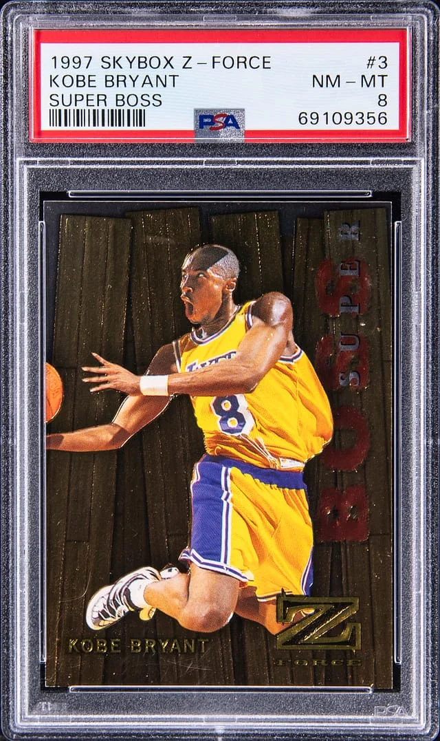 1997-98 SkyBox Z-Force Kobe Bryant Super Boss #3SB card image