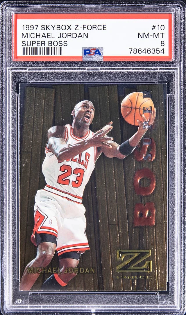 1997-98 SkyBox Z-Force Michael Jordan Super Boss #10SB card image