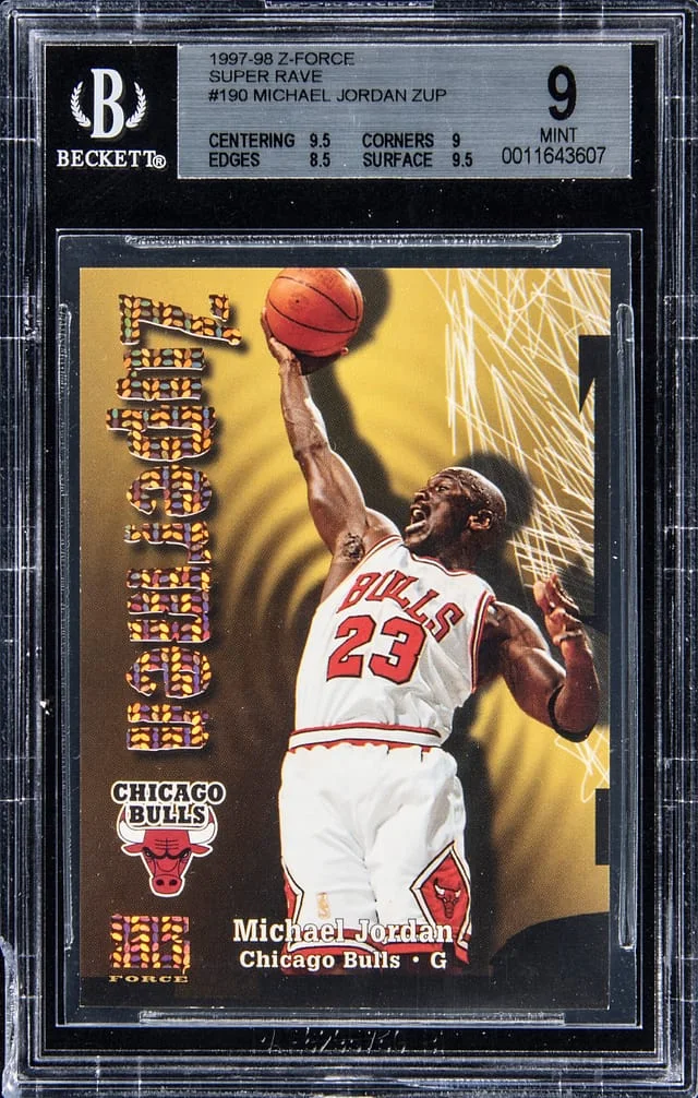 1997-98 SkyBox Z-Force Michael Jordan Zupermen #190 card image