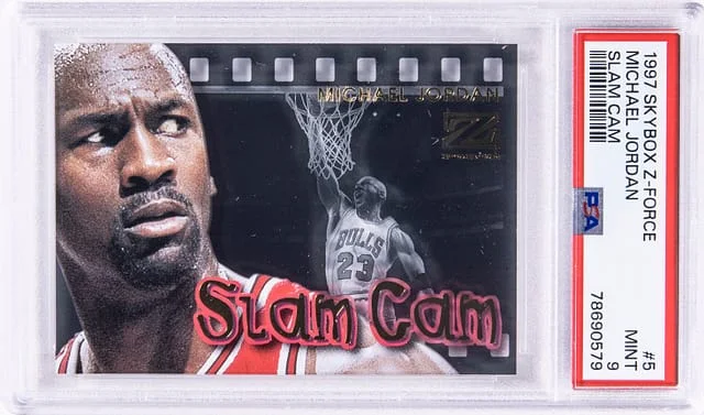 1997-98 SkyBox Z-Force Michael Jordan Slam Cam #5 card image