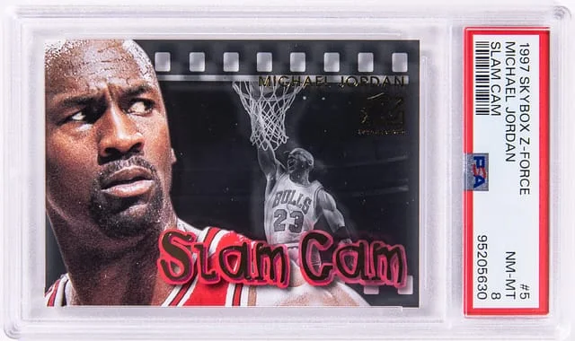 1997-98 SkyBox Z-Force Michael Jordan -NM-MT 8 Slam Cam #5 card image