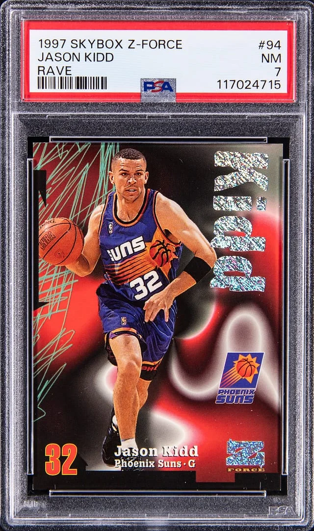 1997-98 SkyBox Z-Force Rave Jason Kidd #no-number card image