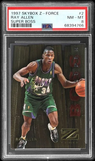 1997-98 SkyBox Z-Force Ray Allen Super Boss #2 card image
