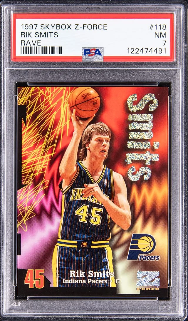 1997-98 SkyBox Z-Force Rik Smits Rave #118 card image