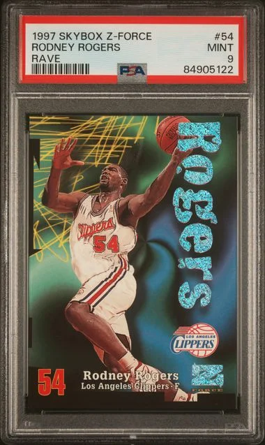 1997-98 SkyBox Z-Force Rodney Rogers Rave #54 card image