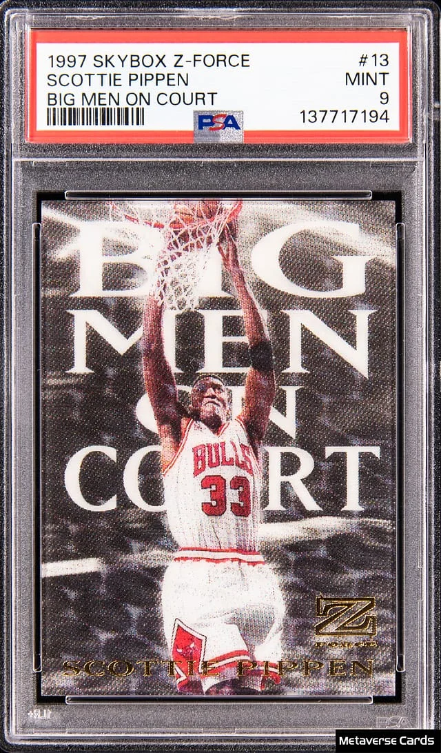 1997-98 SkyBox Z-Force Scottie Pippen Big Men On Court #13 card image